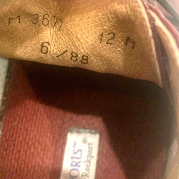 Rockport DresSports Leather Wingtip Shoes 12 Bown Vibram Superflex Soles - Picture 8 of 12